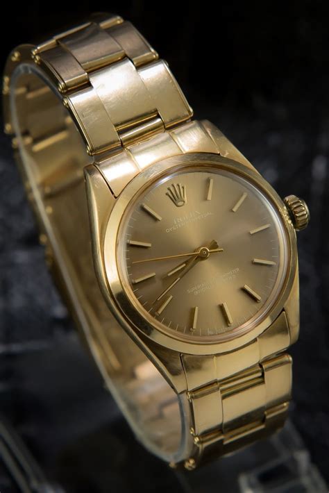 solid gold rolex oyster